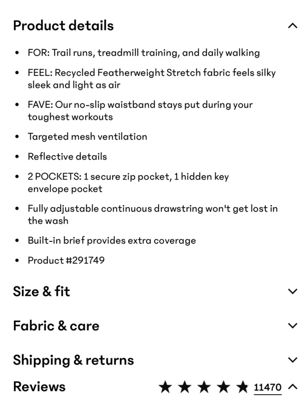 Athleta Mesh Racer Run Mid Rise 4" Short - Picture 4 of 5